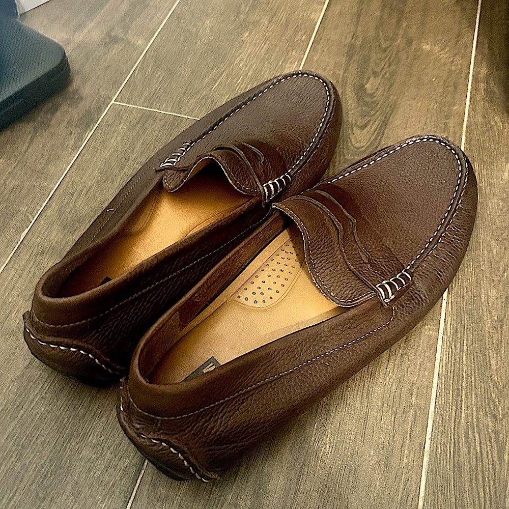J&M Flex Johnston Murphy Sheepskin Loafers